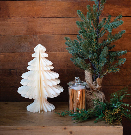 Golden Holiday Medium Paper Tree