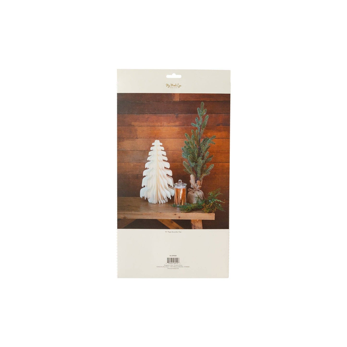 Golden Holiday Large Paper Tree