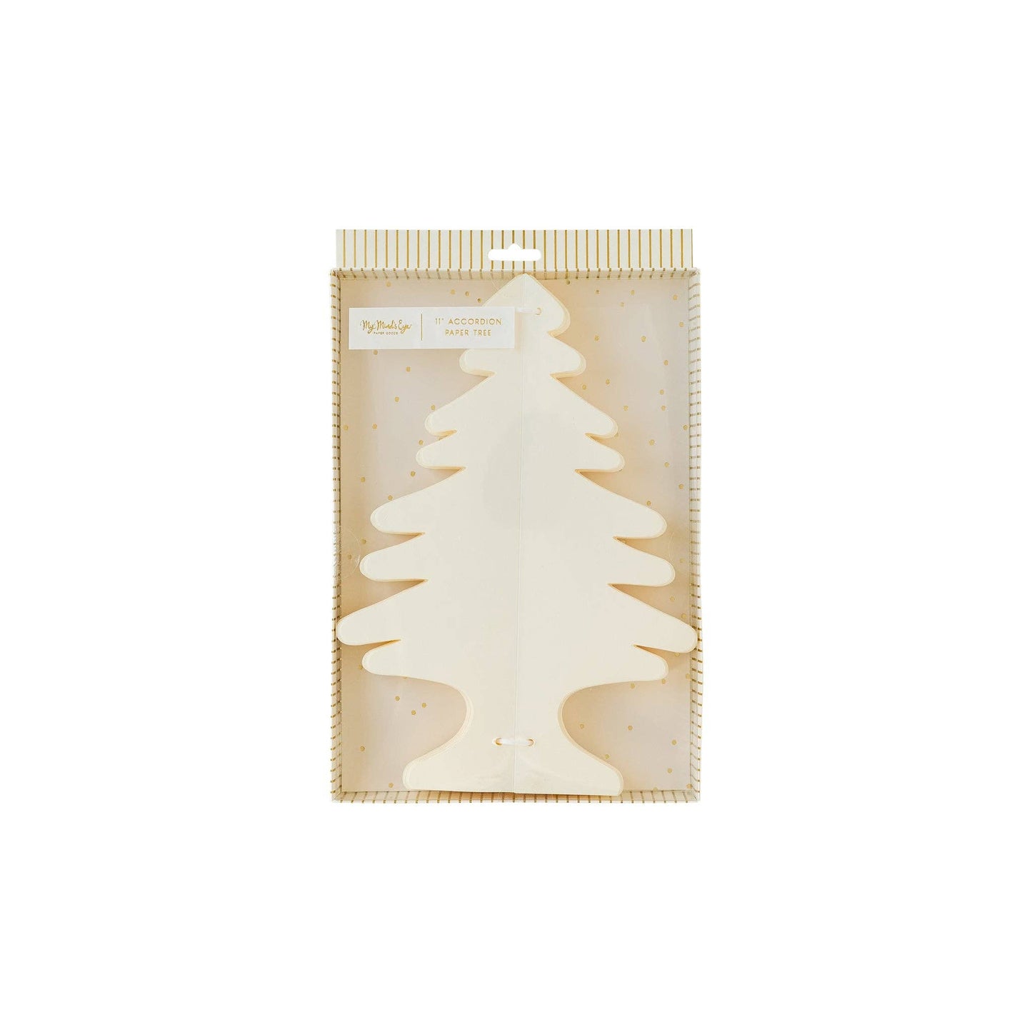 Golden Holiday Medium Paper Tree