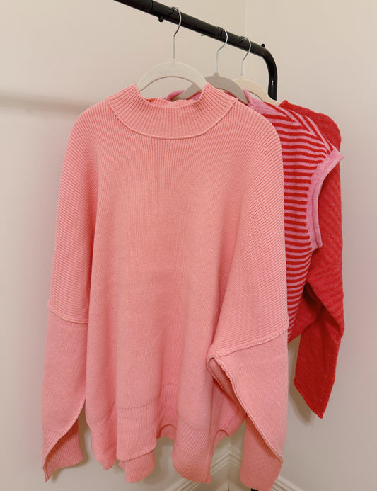 Pink Oversized Sweater